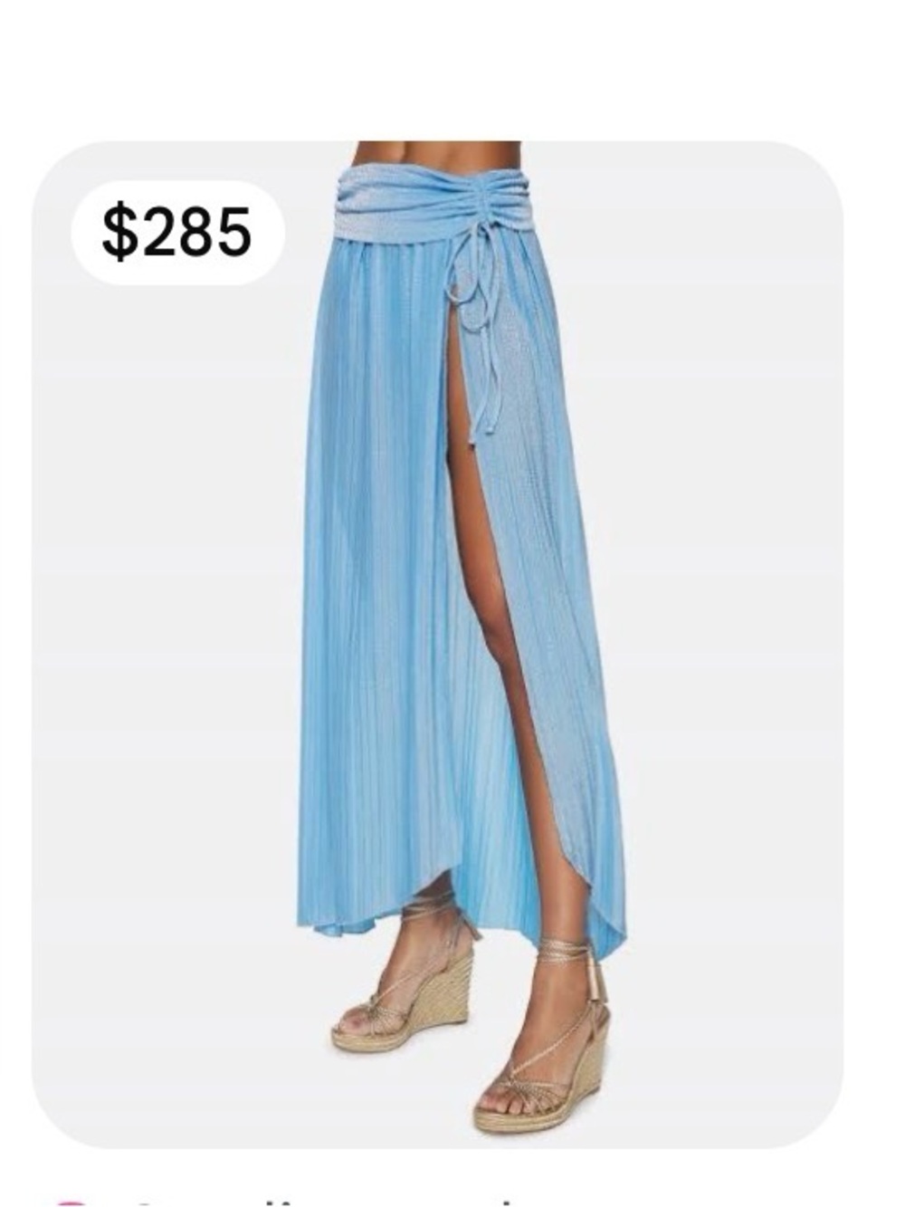 Ramy Brook Blue Playa Skirt